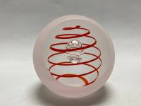 Сувенир сфера хрусталь рубин 8 см Австрия