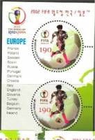 (№2002-708) Блок марок Корея Южная 2002 год "2002 KoreaJapan чемпионата мира по футболу", Гашеный