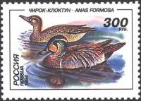 (1994-033) Марка Россия "Чирок-клоктун"   Утки III O