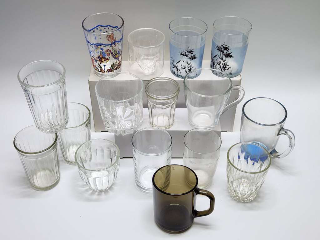 Стаканы Кружки чашки стекло 16 предметов