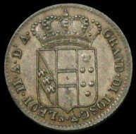 (№1826c65 (tuscany)) Монета Италия 1826 год 5 Quattrini