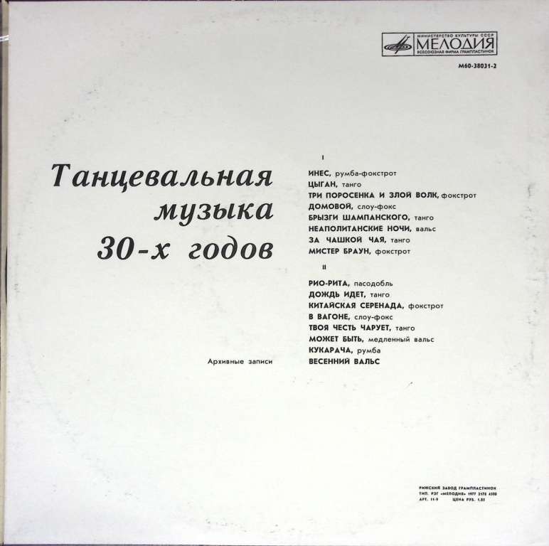 Пластинка виниловая , Инес Мелодия 300 мм. (Сост. отл.)