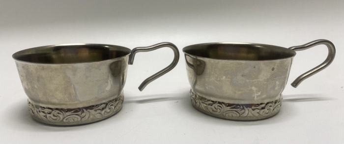 Подстаканники Мельхиоровые СССР 2 шт 