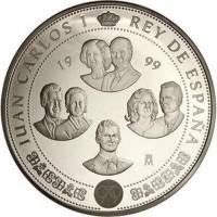 () Монета Испания 1999 год 10000  ""   Биметалл (Серебро - Ниобиум)  UNC
