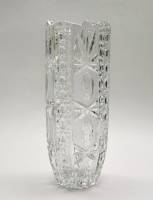 Ваза цилиндр хрусталь СССР 1970-е высота 26 см диаметр 10 см