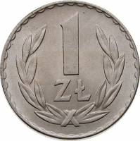 () Монета Польша 1949 год 1  ""   Медь-Никель  UNC