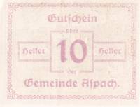 (№1920) Банкнота Австрия 1920 год "10 Heller"