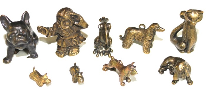 Набор бронзовых фигурок, 9 шт., новые