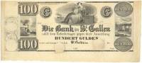 (№1838P-S433) Банкнота Швейцария 1838 год "100 Gulden"