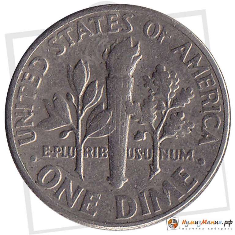 (36 монет) Набор монет США 1965-2000 год &quot;10 центов Рузвельт, 1965-2000 годы, по годам&quot;   VF