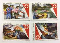 --  Набор марок Никарагуа 4 шт.  Гашёные , III Θ