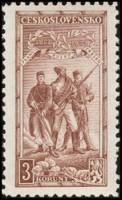 (1934-005) Марка Чехословакия "Легионеры"    20-летие Чехословацкого легиона III Θ