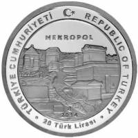 () Монета Турция 2014 год 20  ""   Биметалл (Серебро - Ниобиум)  UNC