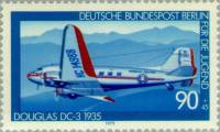 (1979-011) Марка Германия (ФРГ) "Дуглас DC-3"    Авиация III Θ