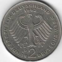 () Монета Германия (ФРГ) 1982 год   ""   Серебрение  VF