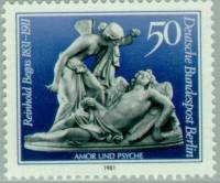 (1981-011) Марка Германия (ФРГ) "Купидон и Психея"    Рейнгольд Бегас III Θ