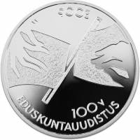 (№2006km132) Монета Финляндия 2006 год 10 Euro (100-летие Парламентской реформы)