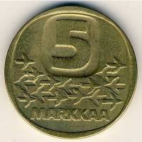 () Монета Финляндия 1979 год 5  ""   Бронза  UNC