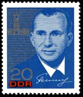 (1965-059) Марка Германия (ГДР) "Павел Беляев"    Космические полеты III Θ