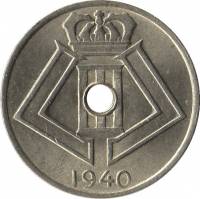 (№1939km111) Монета Бельгия 1939 год 5 Centimes (Belgieuml)