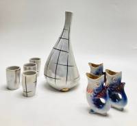 Графин + 7 стопок, керамика