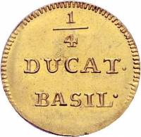 (№1750km156(basel)) Монета Швейцария 1750 год 1/4 Ducat