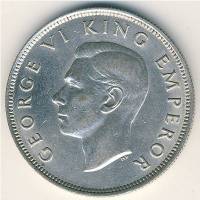 (№1937km11) Монета Новая Зеландия 1937 год frac12; Crown