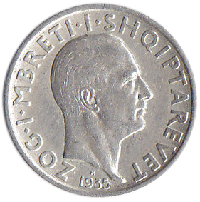 () Монета Албания 1935 год   &quot;&quot;     XF