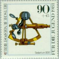 (1981-008) Марка Германия (ФРГ) "Секстант (1830)"    Оптические приборы III Θ