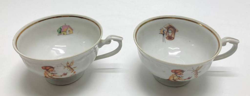 Чашки фарфоровые, Chadzies, Польша, 2 шт