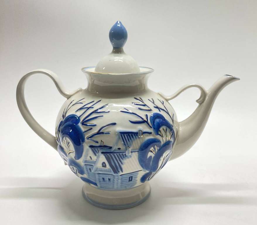 Чайник заварочный Новгород, фарфоровый, Бронницы