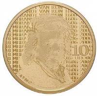 (№2006km291) Монета Нидерланды 2006 год 10 Euro (400-летию со дня рождения живописца Рембрандта)