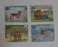 -- Набор марок Республика Нигер 4 шт.  Гашёные , III Θ