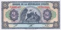  Банкнота Гаити 1992 год 2     UNC