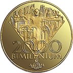 (№2000km52) Монета Словакия 2000 год 10,000 Korun (Bimillenium)