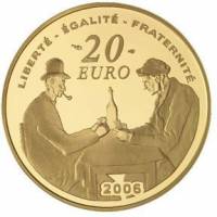 (№2006km1454) Монета Франция 2006 год 20 Euro (Поль Сезанн)