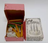 Свечи праздничные с подставками, 2 уп. х 20 шт, СССР (сост. на фото)