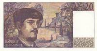 () Банкнота Франция 1982 год 20 франков "Клод Дебюсси"   UNC