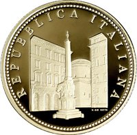 (№2014) Монета Италия 2014 год 50 Euro (Искусство дикой природы словные)