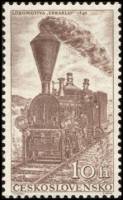 (1956-041) Марка Чехословакия "Локомотив 'Збраслав'"    Локомотивы II Θ