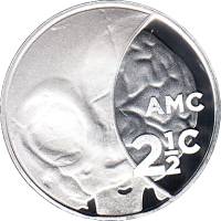 2018 Монета ЮАР Южно-Африканская республика 2018 год 2,5 цента Компьютерная томография  Серебро Ag 9