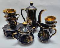 Кофейный сервиз 6 персон 15 предметов Dogonay ceramic (сост. на фото)