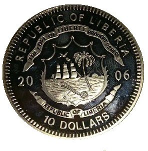 (2006) Монета Либерия 2006 год 10 долларов &quot;Гуситское восстание&quot;  Медь-Никель  UNC
