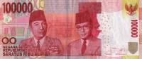 (,) Банкнота Индонезия 2015 год 100 000 рупий    UNC