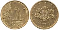 (2014) Монета Латвия 2014 год 10 центов   Северное золото  VF