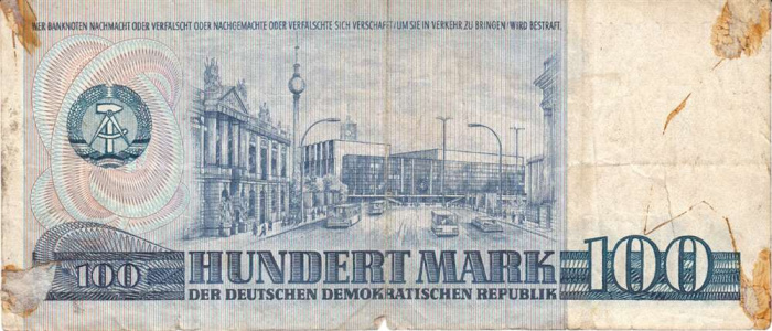 () Банкнота Германия (Пруссия) 1975 год 100  &quot;&quot;   F