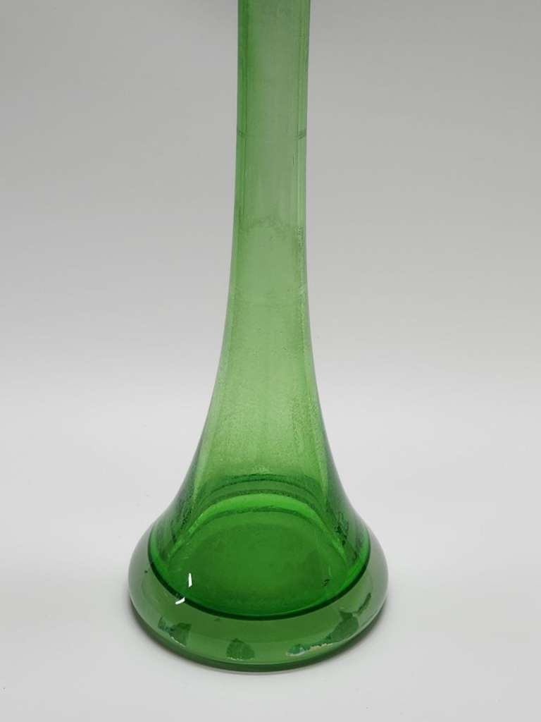 Ваза Берц зеленое бутылочное стекло 54 см