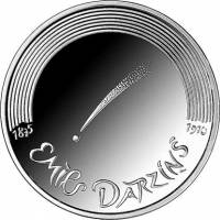 (№2015km166) Монета Латвия 2015 год 5 Euro (Вальс Meacute)