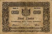 (№1847P-S717) Банкнота Германия 1847 год "5 Thaler"