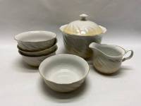 Столовый сервиз 6 предметов фарфор, Полонский завод, Коралл